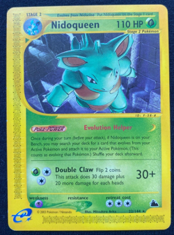 Nidoqueen 22/144 Skyridge Non Holo Rare Pokemon Card 2003 (LP) - Image 1