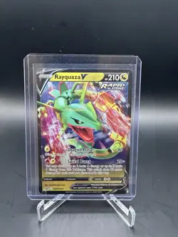 Pokemon Rayquaza Lot 3 Cards Amazing Rare 138/185 V 100/159 SWSH147 Promo NM - Image 3
