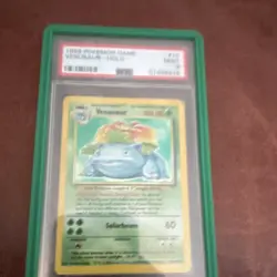 1999 Pokemon TCG Venusaur 15/102 Base Set Holo Rare PSA 9 Graded - Image 1