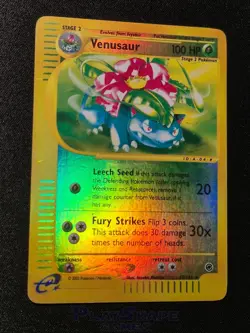 Pokemon Card Venusaur 67/165 Expedition Base Set Reverse Holo Foil Rare HP 2002 - Image 3