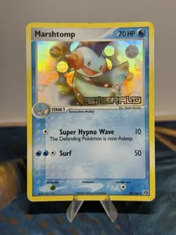 Marshtomp 36/106 Ex Emerald Reverse Holo Foil Gen 3 Era Stamped Pokemon Card - Image 1