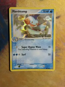 Marshtomp 36/106 Ex Emerald Reverse Holo Foil Gen 3 Era Stamped Pokemon Card - Image 2