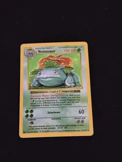Venusaur - 15/102 - Pokemon Base Set Shadowless Holo Rare Card LP+ 1999 - Image 2