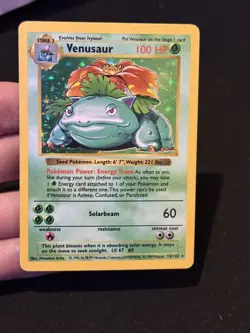 Venusaur - 15/102 - Pokemon Base Set Shadowless Holo Rare Card LP+ 1999 - Image 4