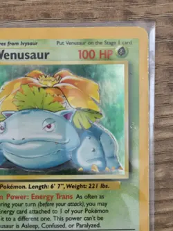 Pokemon TCG Venusaur Base Set Holo Unlimited Rare Card 15/102 MP - Image 2