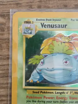 Pokemon TCG Venusaur Base Set Holo Unlimited Rare Card 15/102 MP - Image 5