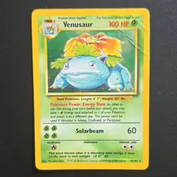 Wizards of the Coast Pokemon TCG Base Set Venusaur 015/102 Holo Rare 100HP EN - Image 1