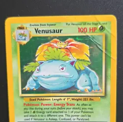 Wizards of the Coast Pokemon TCG Base Set Venusaur 015/102 Holo Rare 100HP EN - Image 2