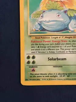 Pokemon TCG Venusaur 15/102 Base Set 1999 Holo Rare English Unlimited WotC LP/NM - Image 2