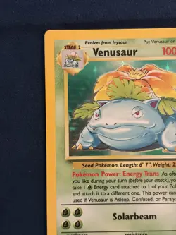 Pokemon TCG Venusaur 15/102 Base Set 1999 Holo Rare English Unlimited WotC LP/NM - Image 3