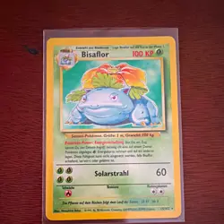 Bisaflor Venusaur 15/102 Base Set German Holo Rare Unlimited Pokemon Card 1999 - Image 1