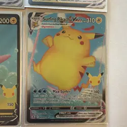 Nintendo Pokemon TCG Celebrations 25th Anniversary Pikachu 4-Card Lot Holo - Image 4
