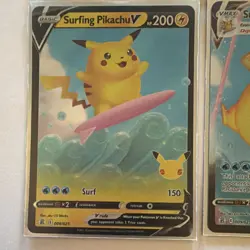 Nintendo Pokemon TCG Celebrations 25th Anniversary Pikachu 4-Card Lot Holo - Image 5