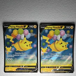 Pokemon TCG Flying Pikachu V Celebrations 2x Card Lot 006/025 English - Image 1