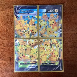 Pokemon TCG Pikachu V-UNION Celebrations 4-card lot Holo Promo 138/172 - Image 1