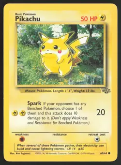 Pokemon TCG | Pikachu 60/64 | Jungle Common | Near Mint - Image 2