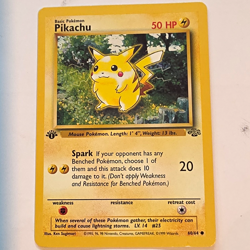 Wizards of the Coast Pokemon TCG Pikachu 60/64 Jungle 1st Ed 1999 Common - Image 1