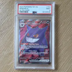 Pokemon TCG Gengar ex Ultra Rare Holo 193/162 Temporal Forces 2024 PSA 9 - Image 1