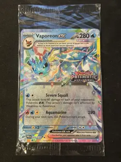 Pokemon TCG Vaporeon 023/131 Surprise Box Promo Prismatic Evolutions SEALED - Image 1