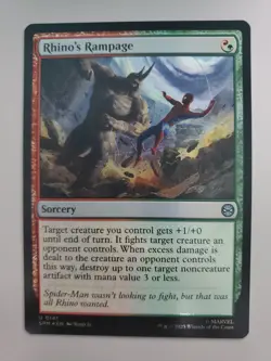 MTG Rhino's Rampage Marvel's Spider-Man Foil Uncommon - Image 1