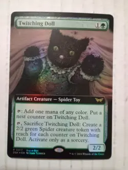 MTG Magic The Gathering Twitching Doll Foil Borderless P 417 DSK Spider Toy - Image 1