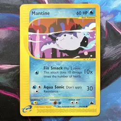 Pokemon TCG Mantine 77/144 Aquapolis Common Basic 60 HP Regular - Image 1