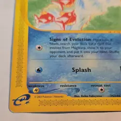 Nintendo Pokemon TCG Magikarp 75/144 Skyridge 2003 Regular Common 30HP e-Reader - Image 4