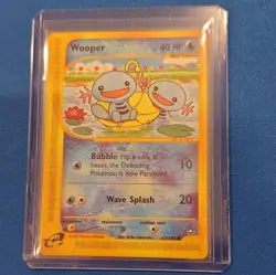 Pokemon TCG Wooper 111/147 Aquapolis Common Regular 2002 - Image 1