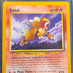 Pokemon TCG Entei 17/64 Neo Revelation Rare Regular Unlimited Basic 60 HP EN - Image 1