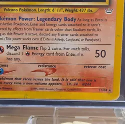 Pokemon TCG Entei 17/64 Neo Revelation Rare Regular Unlimited Basic 60 HP EN - Image 2