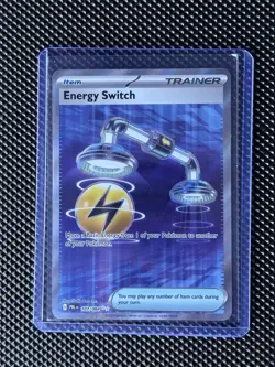 Energy Switch Full Art Ultra Rare ME5 Pitch Black 107/084 NM Pokemon TCG - Image 1