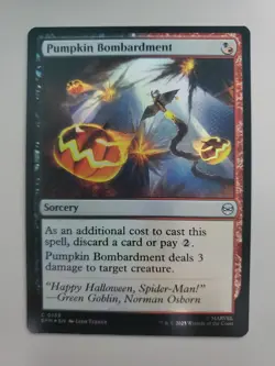 MTG Pumpkin Bombardment Marvel's Spider-Man Foil Uncommon - Image 1