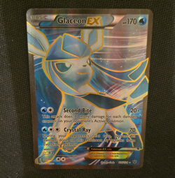 Pokemon TCG Glaceon EX 116/124 Fates Collide Full Art Ultra Rare Holo - Image 1