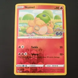 Pokemon TCG Numel Peelable Ditto Pokemon Go 013/078 Reverse Holo Near Mint - Image 1