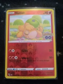 Numel Reverse Holo Card Peelable Ditto, 013/078 Pokemon Go - NM - Image 1