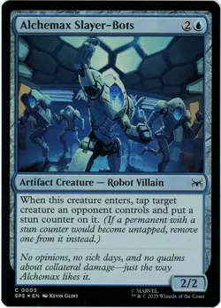 Alchemax Slayer-Bots (Foil) - 0005 - Marvel's Spider-Man - MTG - NM/M SHIPS NOW - Image 1