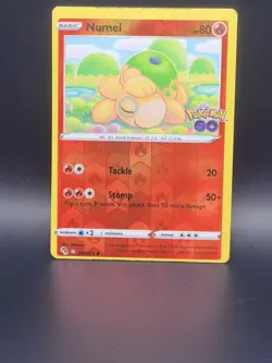 Numel (Peelable Ditto) 013/078 Pokemon GO Reverse Holo Miscut/Error card. - Image 1