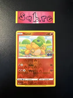 MINT/NM Condition Numel Reverse Holo Peelable Ditto Pokemon Go 013/078 - Image 1