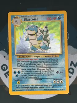 Pokemon TCG Blastoise 2/102 Holo Rare Base Set Unlimited Lightly Played - Image 1
