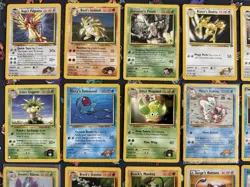Vintage WOTC Pokemon Gym Heroes & Challenge 50 Card Lot, Pikachu, Psyduck, - Image 3