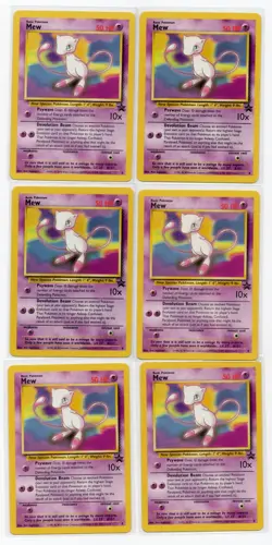 Pokemon Mew Black Star promo 8 LOT x6 NM Vintage WOTC - Image 1