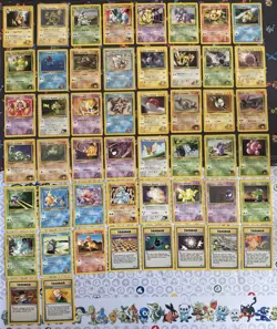 Vintage WOTC Pokemon Gym Heroes & Challenge 50 Card Lot, Raichu, Psyduck, Brock - Image 1