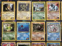 Vintage WOTC Pokemon Gym Heroes & Challenge 50 Card Lot, Raichu, Psyduck, Brock - Image 3