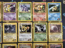 Vintage WOTC Pokemon Gym Heroes & Challenge 50 Card Lot, Raichu, Psyduck, Brock - Image 5