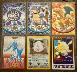 Pokemon TCG Lot Topps Series 1 Black Logo/Bandai/Vintage Holo*6 Cards*NM-LP - Image 1