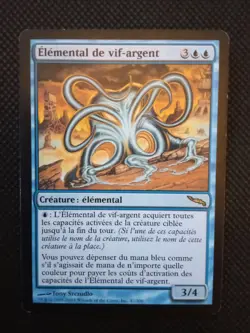 Elemental de vif-argent / Quicksilver Elemental FRENCH LP Mirrodin magic mtg - Image 1