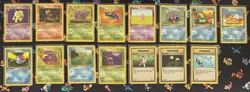 1st Edition Fossil Vintage Pokemon WOTC 15 Card Lot Hypno - Image 1