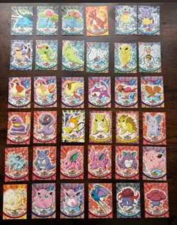 Pokemon Topps TV 88 Card Job lot. Series 1 & 2 Vintage including 10 holos/foils. - Image 1