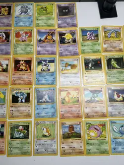 Pokemon Shadowless Base Set Cards Lot of 42 Vintage Pokemon Cards 1999 - Image 3