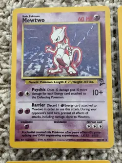 Vintage Pokemon Holo Lot Of 6 Raichu Mewtwo LP/MP - Image 2